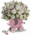 Elephant flower bouquet for baby girl