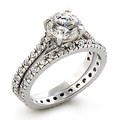 Klassisk Bryllupsring, 1.35 karat diamant