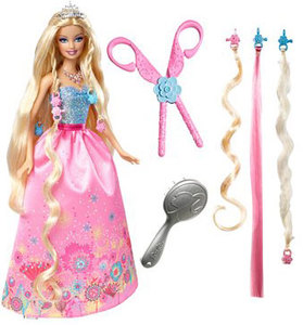 Barbie Doll Princess Cut-Style Set