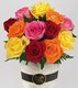 Cheerful mixed rose bday  bouquet