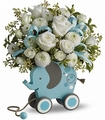 Elephant flower bouquet for baby boy