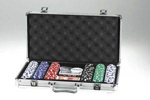 Poker suitcase 300 chips